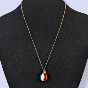 V. Colourful Ball Pendant Necklace